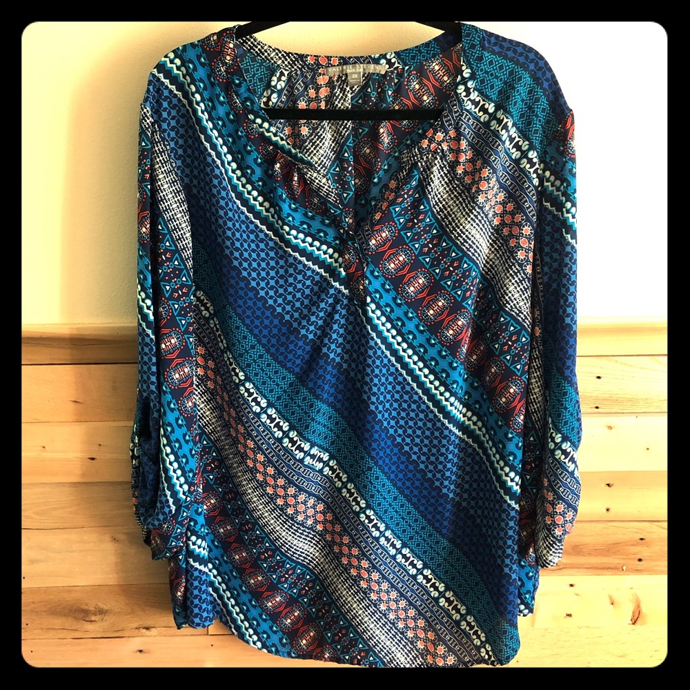 Vibrant printed blouse